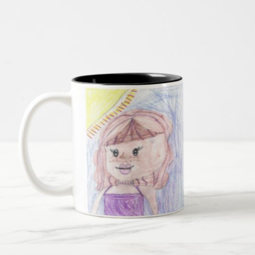 Be proud of your child add artwork to this cute Two_Tone coffee mug