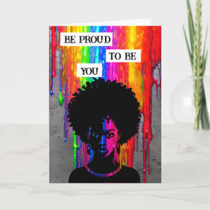 Be Proud To Be You African-American Woman Card