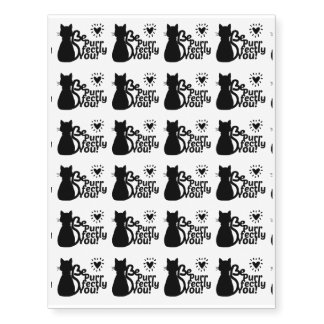 Be Purrfectly You Temporary Tattoo
