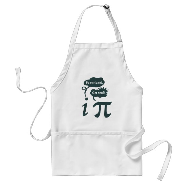 be rational! get real! adult apron (Front)
