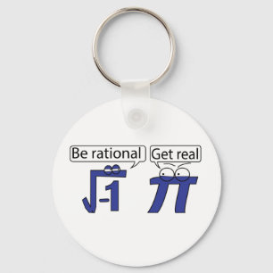 Be Rational! Get Real! Keychain