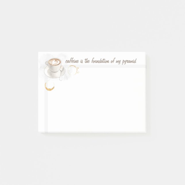 Be Real Food Pyramid Humor Post-it Note (Front)