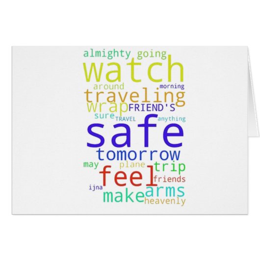 be SAFE have FUN and **ENJOY YOUR TRIP** Cards (Front Horizontal)