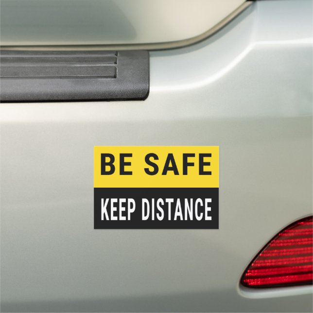 Be Safe Keep Distance Car Magnet (In Situ)