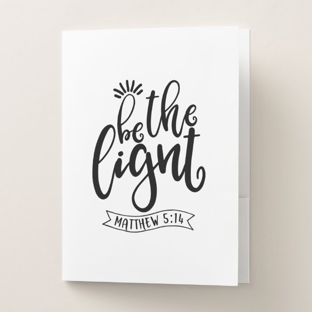 Be Salt And Light Pocket Folder (Front)