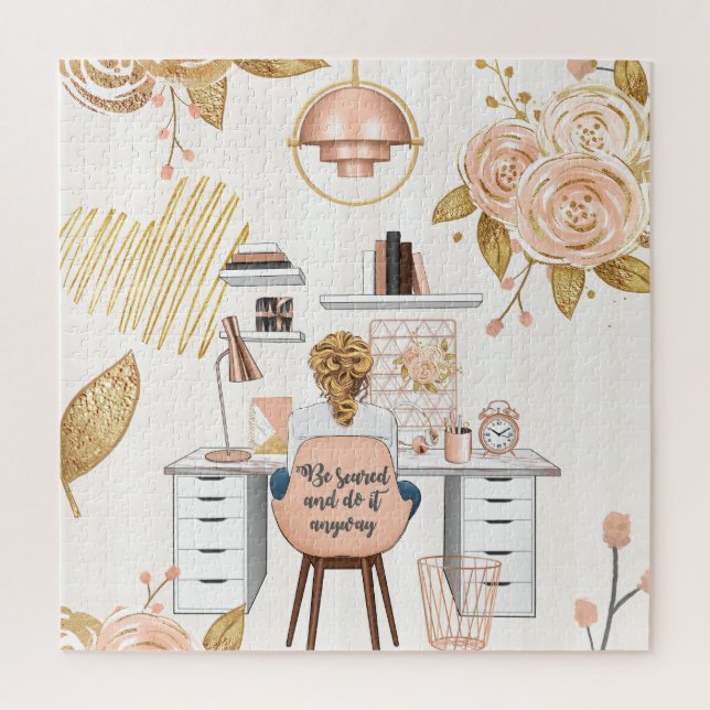 Be Scared & Do It Anyway Jigsaw Puzzle (Vertical)