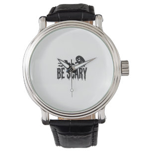 Be Scary Vintage Ghost Bat Halloween Shirt Design_ Watch