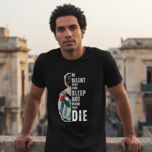 BE SILENT black t-shirt for man
