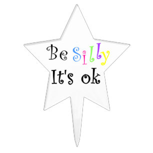 Be Silly it's ok-Star Cake Pick
