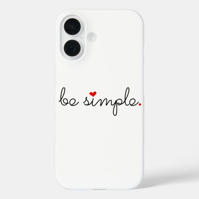 Be Simple - Find Your Peace Case-Mate iPhone Case (Back)