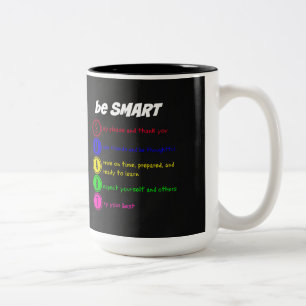 Be Smart Two-Tone Coffee Mug