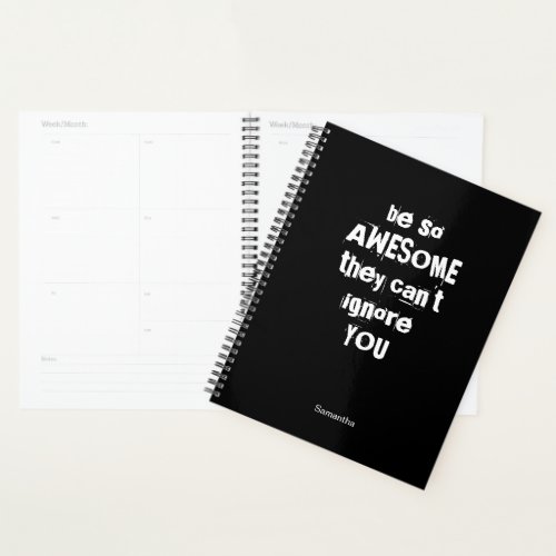 Be So Awesome  Personalized Motivational Planner