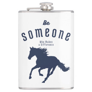 Be Someone Who Makes a Difference Design T-Shirt Flask