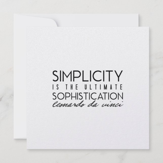 BE SOPHISTICATED 5.25 x 5.25 card (Front)
