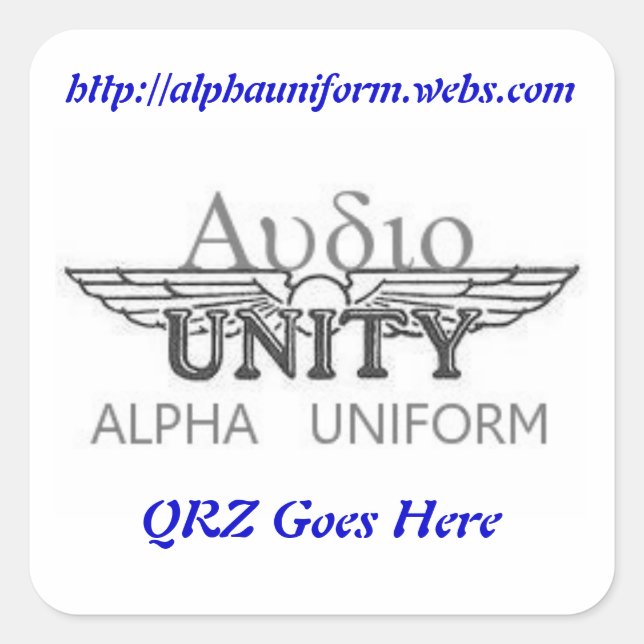 Be Square AU Sticker (Front)