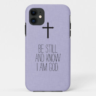 Be Still and Know Bible Verse iPhone Case