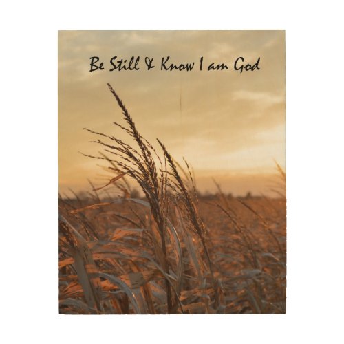 Be Still and Know Bible Verse Wood Wall Decor