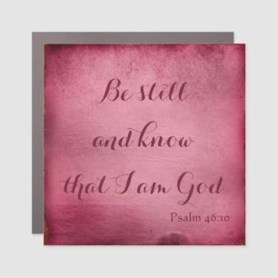 Be still and know car magnet