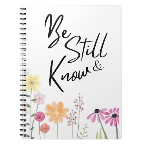 Be Still and know _ Christian notebooks journals