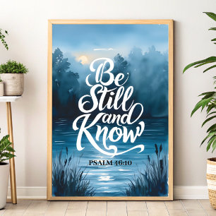 Be Still and Know Christian Wall Art Print