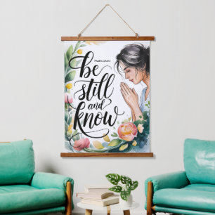 Be Still and Know Christian Women Wall Hanging Tapestry