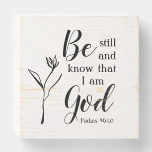 Be Still And Know   Custom Modern Faith Gift Sign