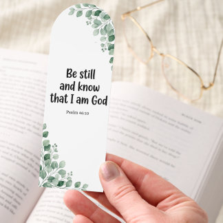Be Still and Know Eucalyptus Bible Bookmark