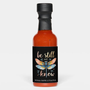 Be still and know Floral Dragonfly Christian Summe Hot Sauces