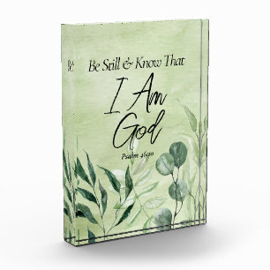 Be Still and Know I Am GOD Acrylic Award