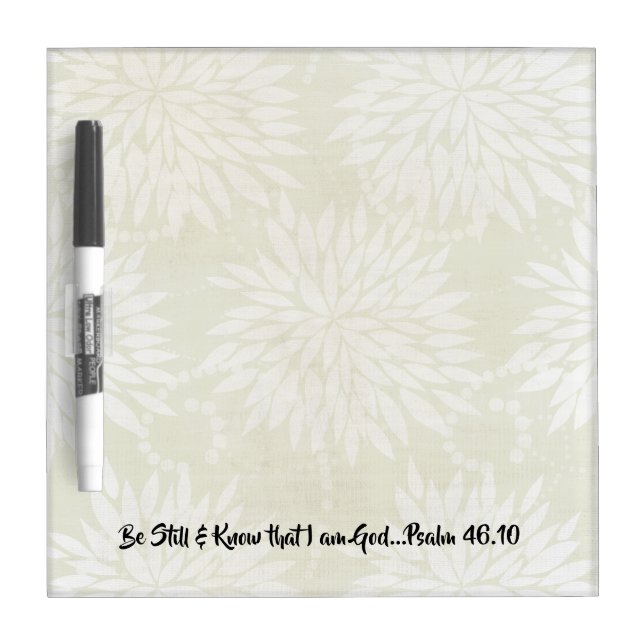 Be Still and Know I am God Bible Verse Dry Erase Board (Front)