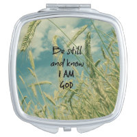 Be Still and Know I am God Bible Verse Vanity Mirror
