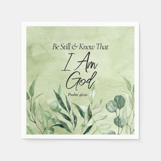 Be Still and Know I Am GOD Napkins (Front)