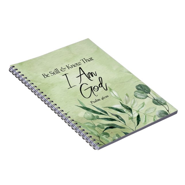Be Still and Know I Am GOD Notebook (Right Side)