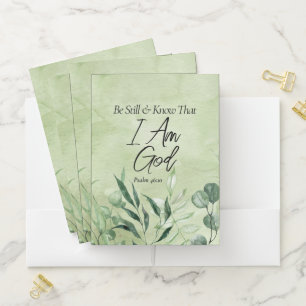 Be Still and Know I Am GOD Pocket Folder