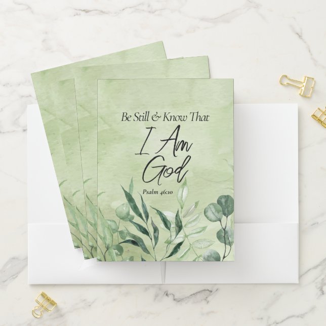 Be Still and Know I Am GOD Pocket Folder (In Situ)