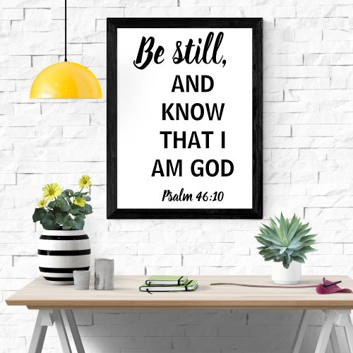 Be Still And Know I Am God Poster