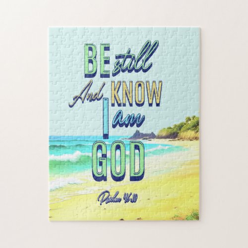 Be Still And Know I Am God Psalm 4610 Jigsaw Puzzle