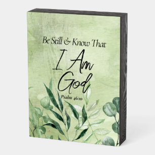 Be Still and Know I Am GOD Wooden Box Sign