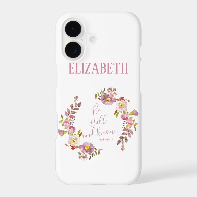 Be Still And Know Iphone Case (Back)