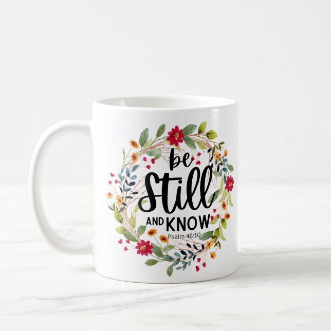 Be Still and Know Mug (Left)
