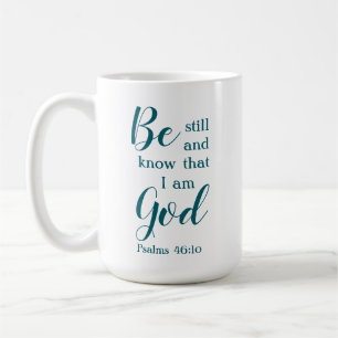 Be Still And Know   Personalized Script Name Gift Coffee Mug