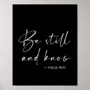 Be still and know poster