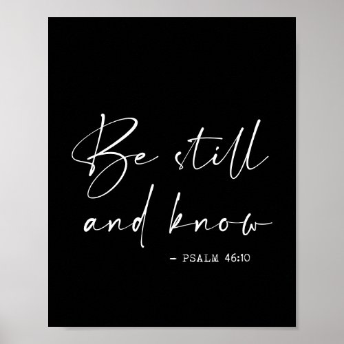 Be still and know poster