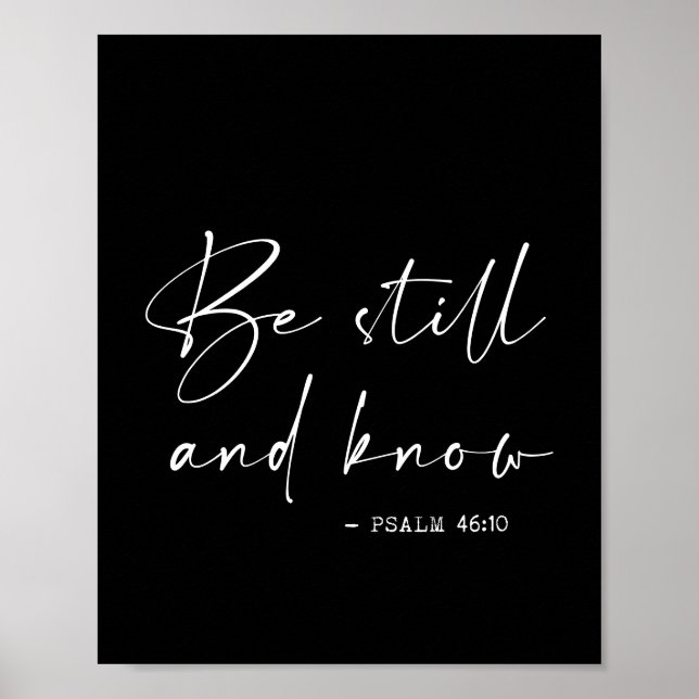 Be still and know poster (Front)