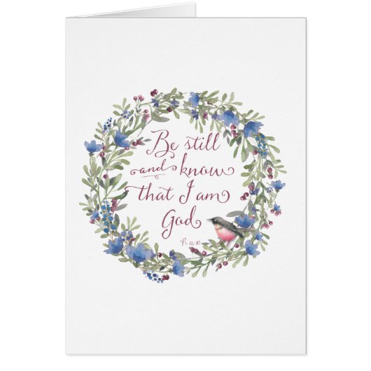 Be Still and Know - Psalm 46:10 Cards (Front)