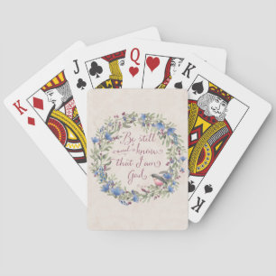 Be Still and Know - Psalm 46:10 Poker Cards