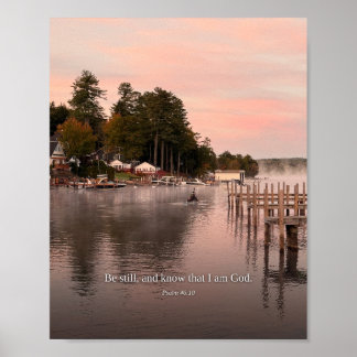 Be Still and Know — Psalm 46:10 Scripture Art Poster