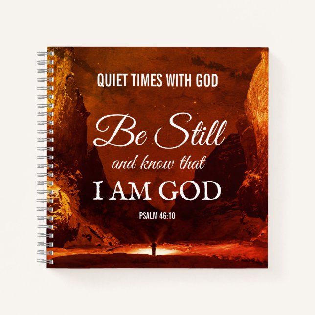 BE STILL AND KNOW Quiet Time Prayer Notebook (Front)