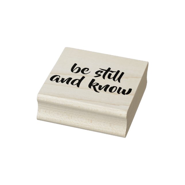 Be still and know rubber stamp, cardmaking, diy rubber stamp (Stamp)