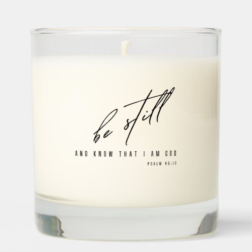be still and know Scented Jar Candle